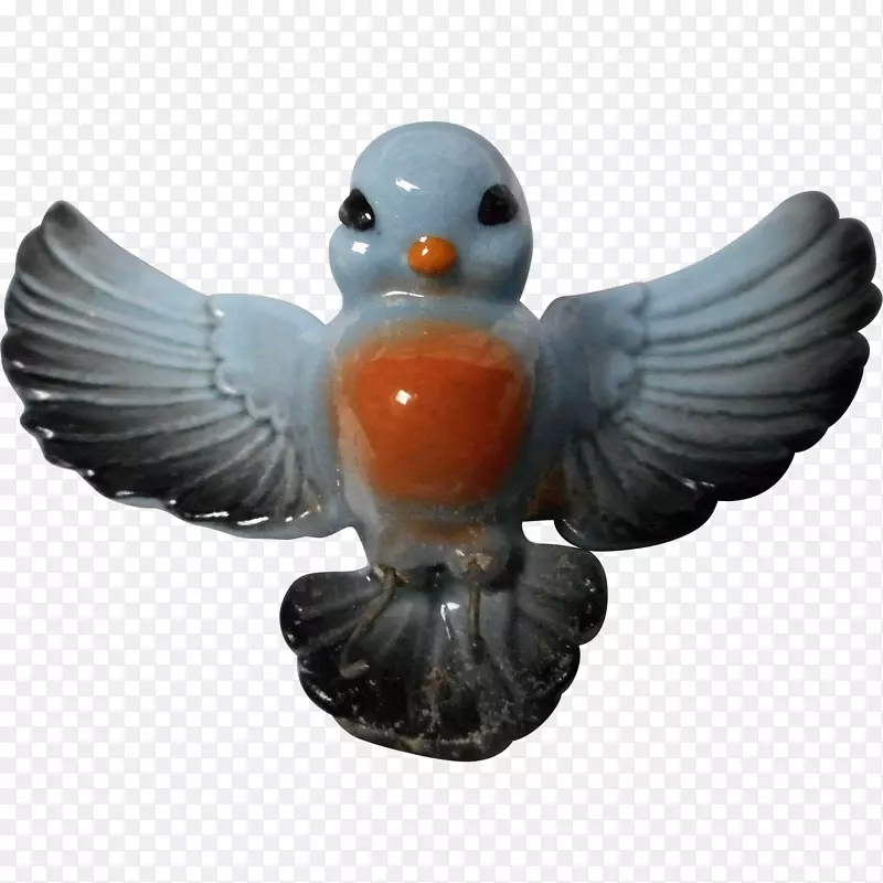 鸟喙雕像-手绘鸟