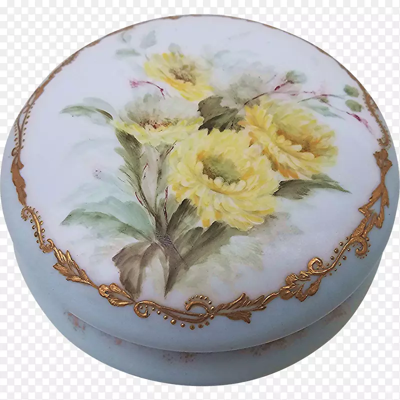 瓷花瓶-手绘花卉材料