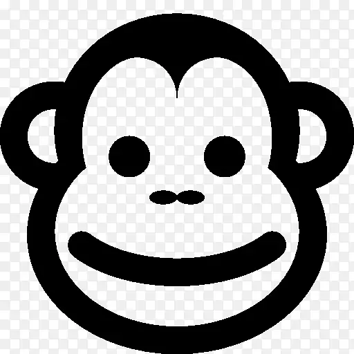 电脑图标表情猴子交换笑容-猴子年