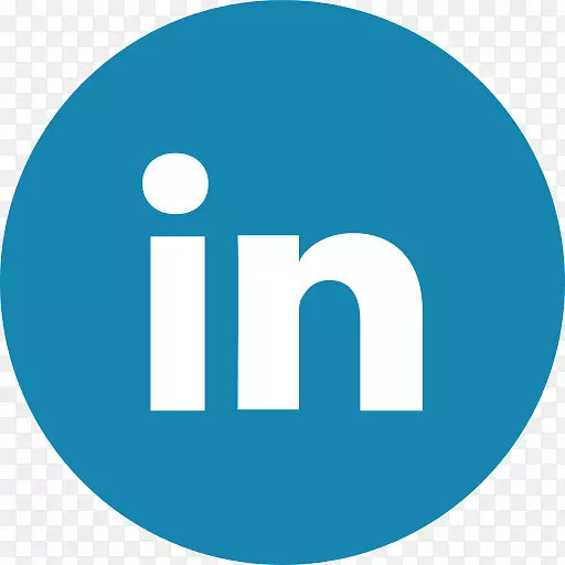 LinkedIn社交媒体图标youtube徽标-圆形材料