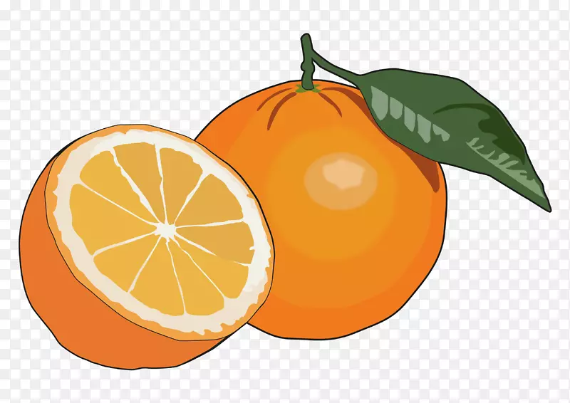 橙汁水果橘子食品-橘子色雾