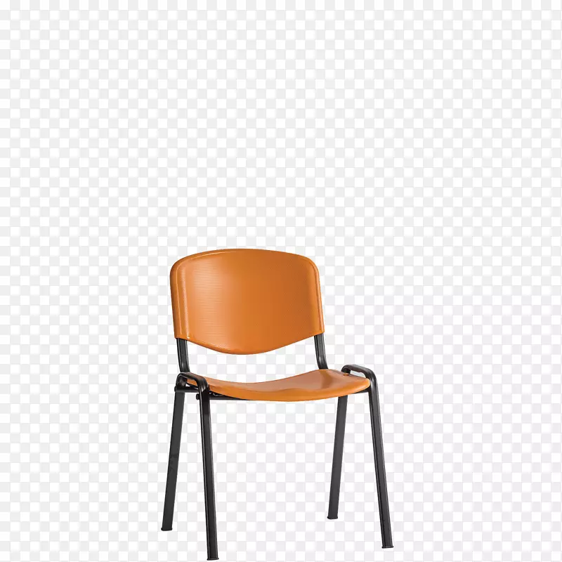 椅子橙色塑料彩色家具.橙色雾