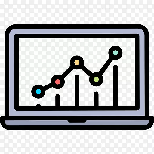 分析计算机图标计算机监视器视频管理.技术感测线