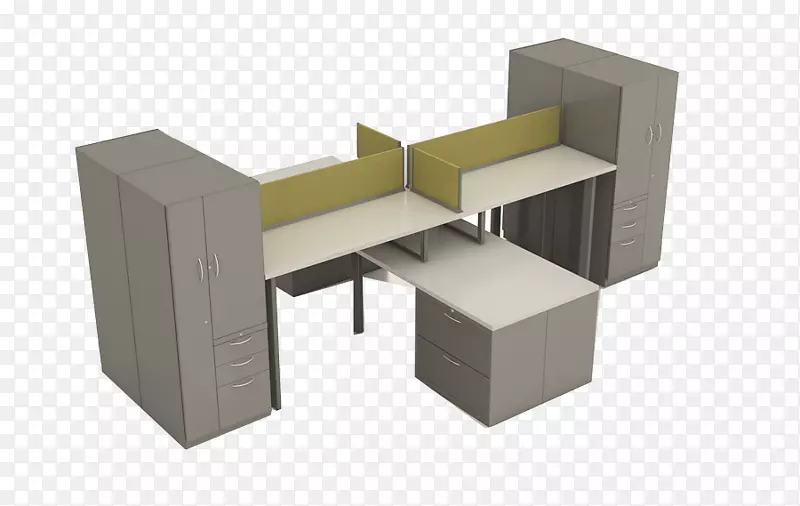 目前的办公室解决方案-桌上家具案例-超越