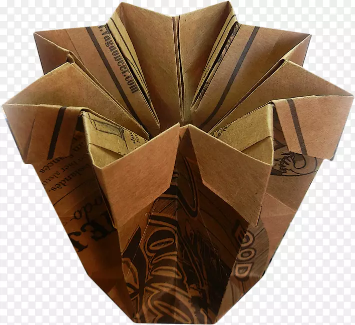 纸制杜布拉杜拉花瓶折纸材料.折纸标签