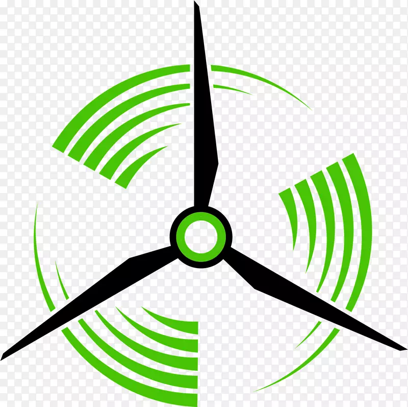 风力发电机标志-风力发电