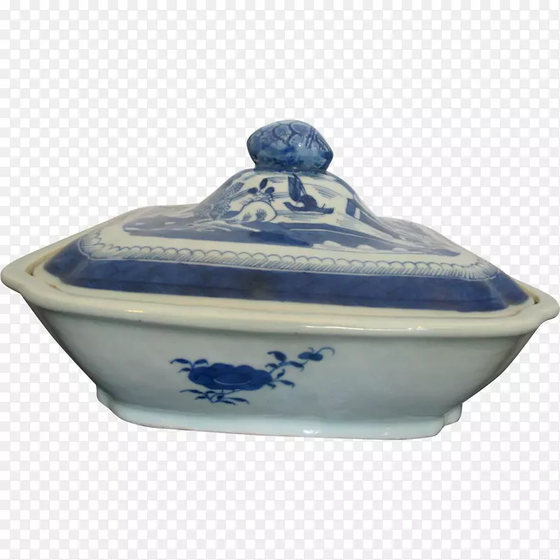 餐具陶瓷盖蓝白色陶器青花瓷碗