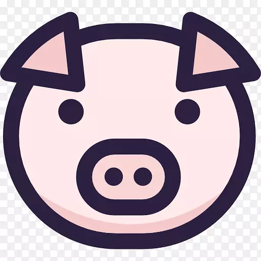 动物农场电脑图标-肚子猪PNG免费下载