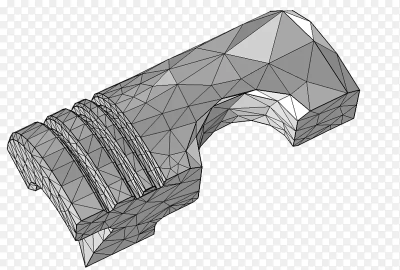 基于多角形网格四面体图像的网格剖分多重物理几何网格