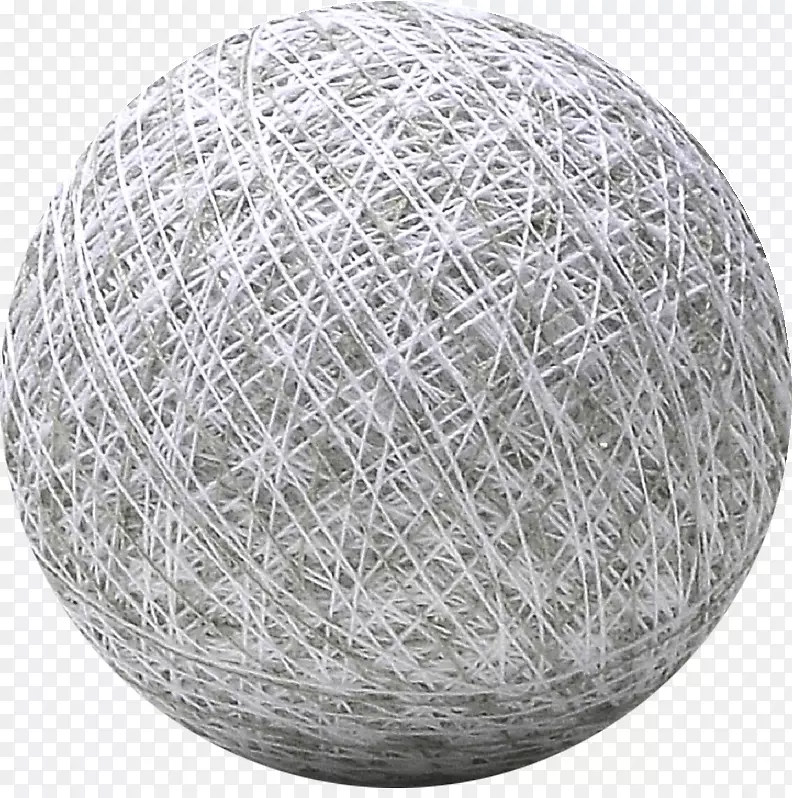 棉球绳线白色大理石