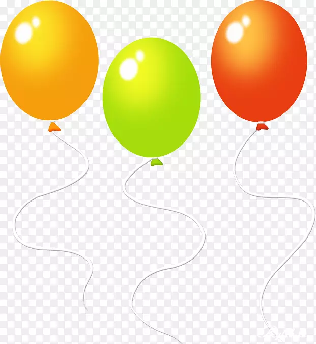 玩具气球图片剪贴画-彩色气球