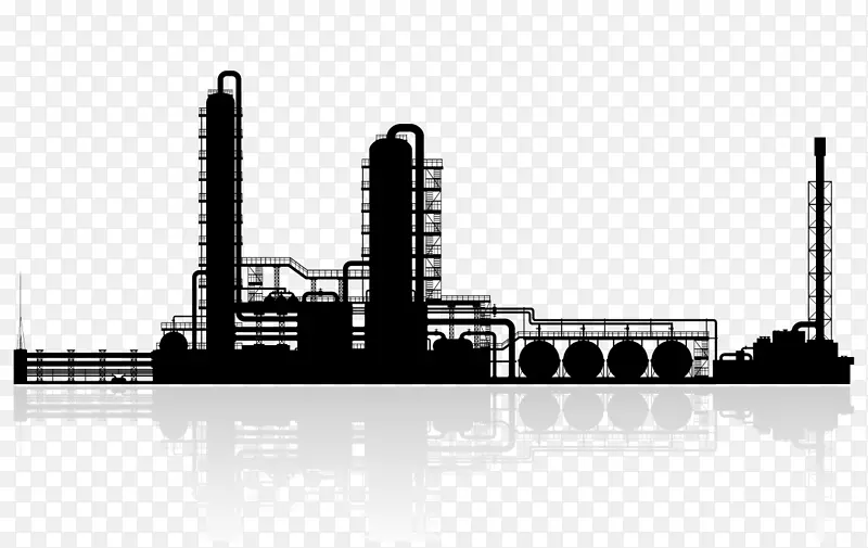 炼油厂石油化工厂剪贴画