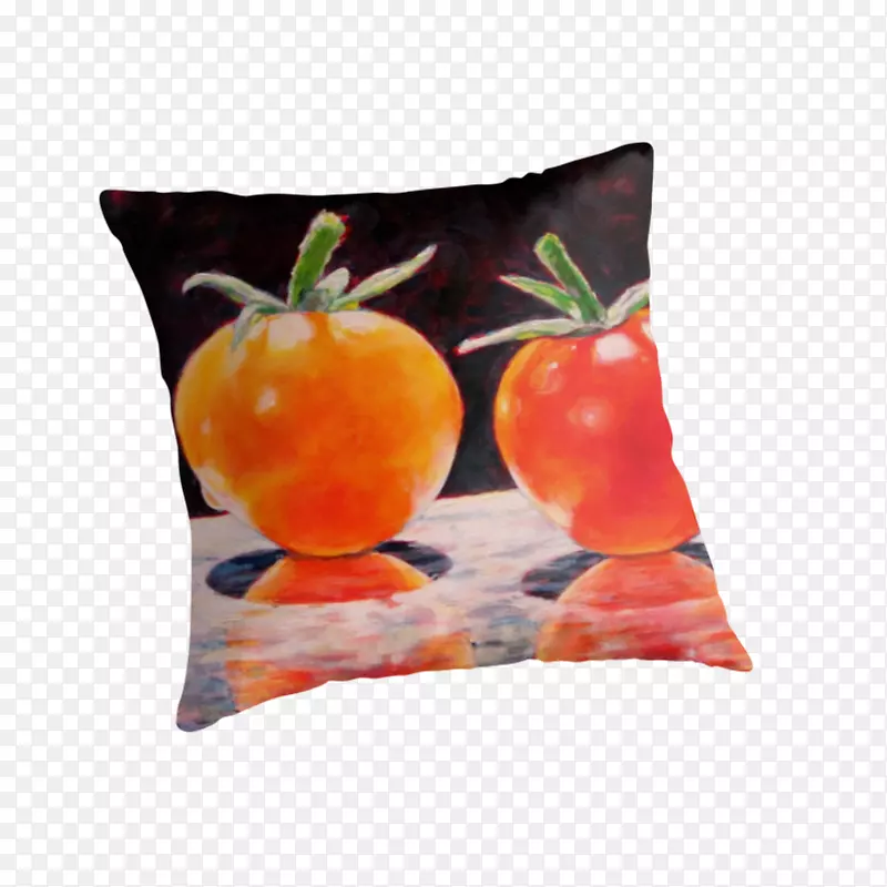 投掷枕头垫水果-番茄卡