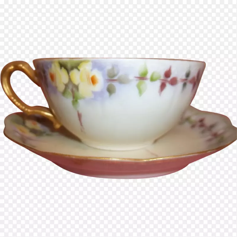 餐具碟咖啡杯陶瓷手绘茶杯