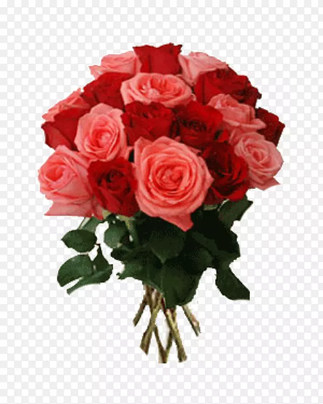 情人节送玫瑰花束-混合鲜花
