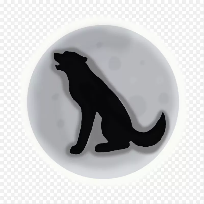 猫黑m字型-狼与月亮