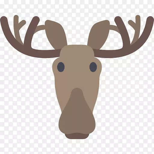 驯鹿驼鹿电脑图标剪辑艺术-麋鹿
