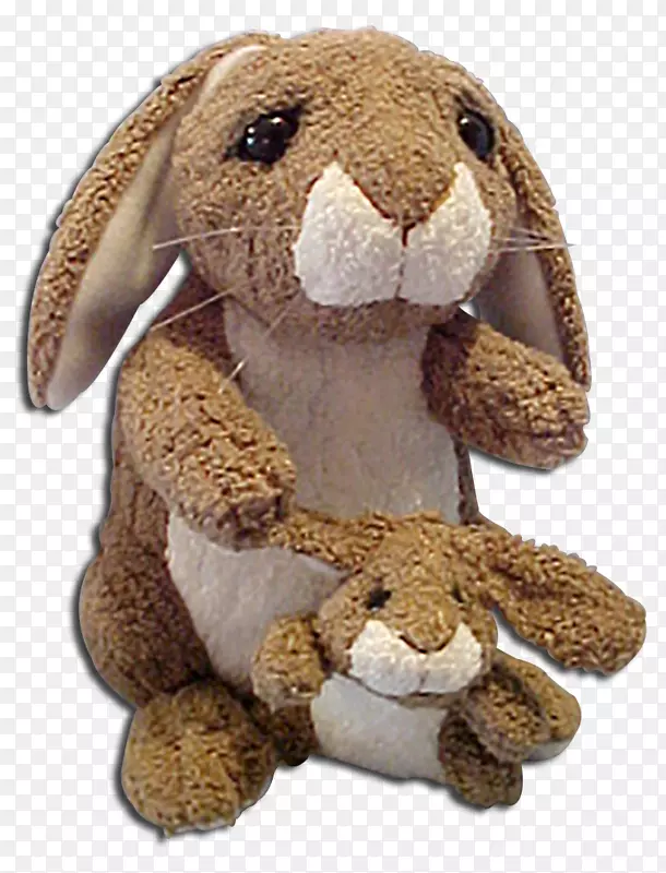 毛绒玩具家庭兔子收藏玩具毛绒