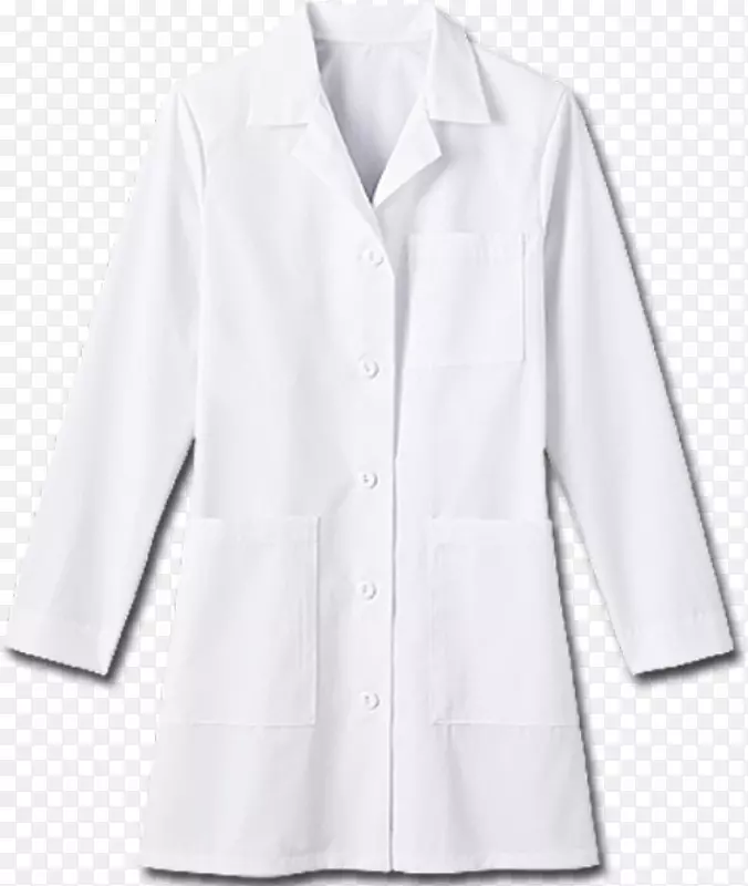 实验室外套，衬衫，衣架，衣领，袖子，白色外套