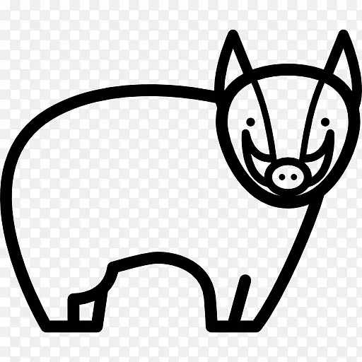 家猪电脑图标野生动物剪贴画猪