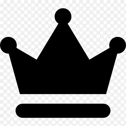 皇冠计算机图标.黑色皇冠