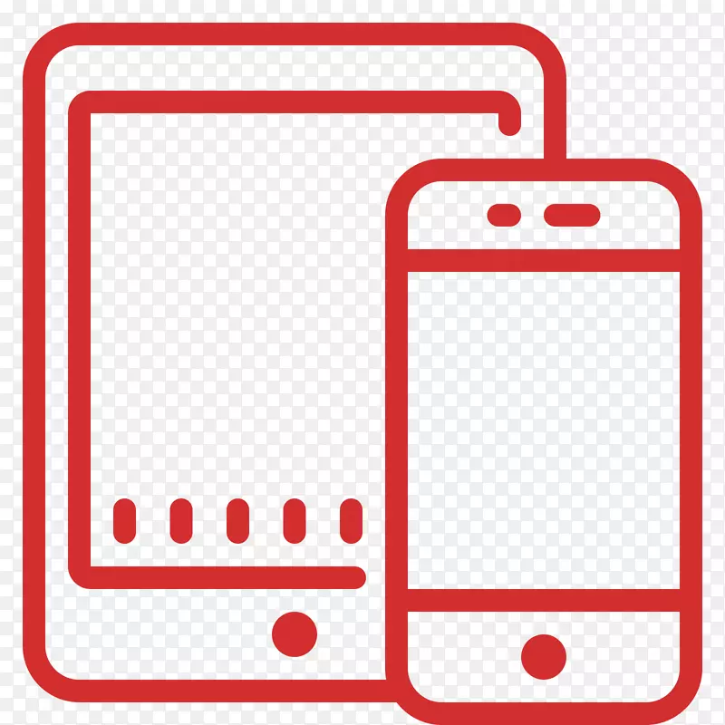 响应网页设计iphone手持设备电脑图标