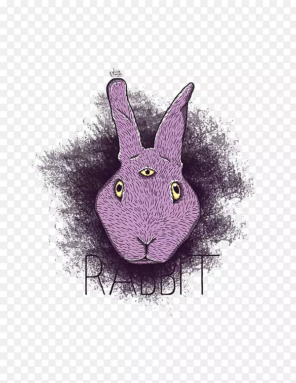 复活节兔须鼻子紫重湿婆第三眼
