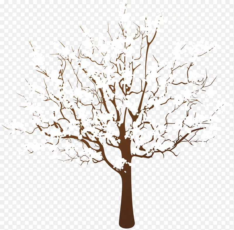冬季树枝剪枝艺术-树