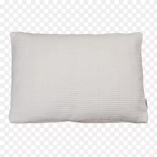 投掷枕头，垫子，纺织品长方形-白色