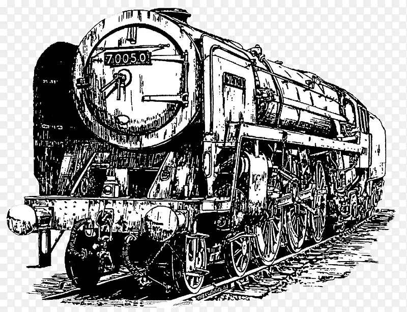 铁路运输列车蒸汽机蒸汽机车旧列车