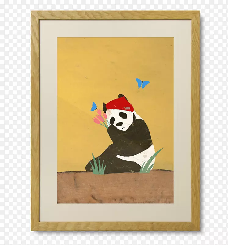 皇家艺术学院插图画-眼镜熊猫印刷