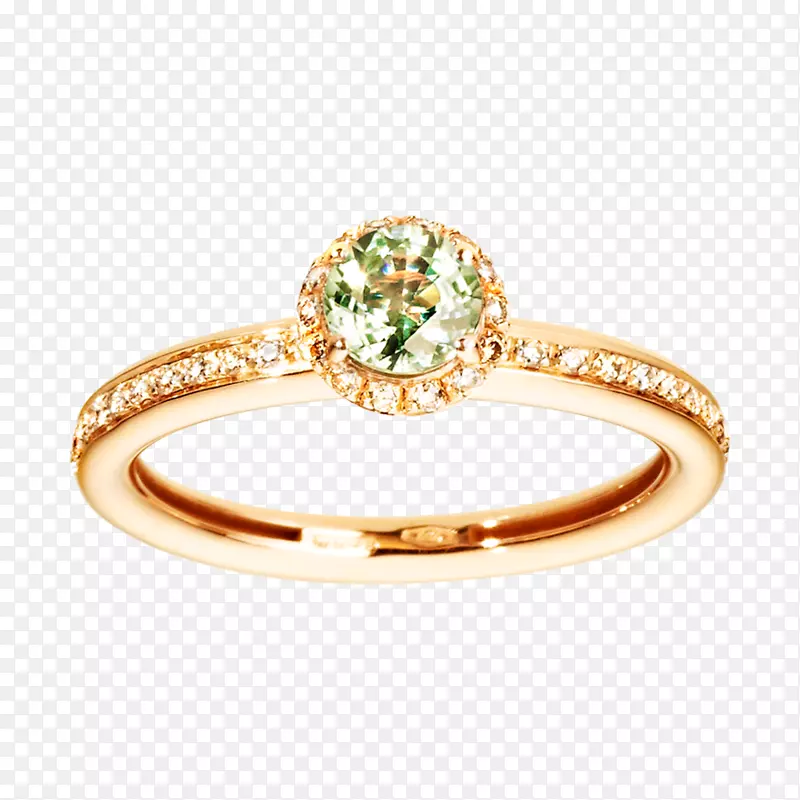 戒指蓝宝石黄色明亮的钻石-浪漫戒指