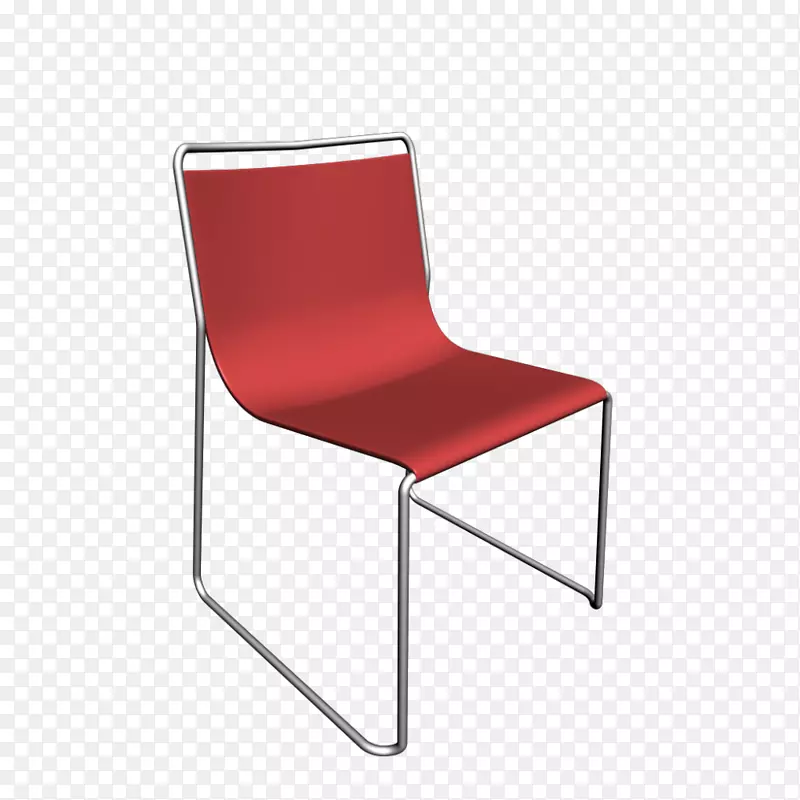 椅子，室内装潢家具，塑料餐厅-3D。