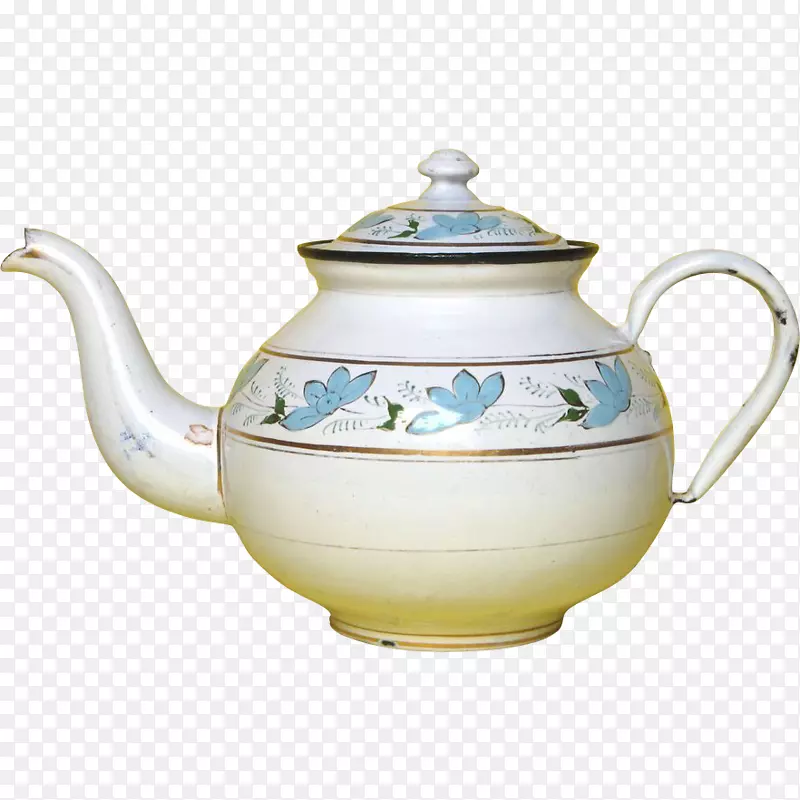 水壶瓷陶茶壶田纳西州手绘茶壶