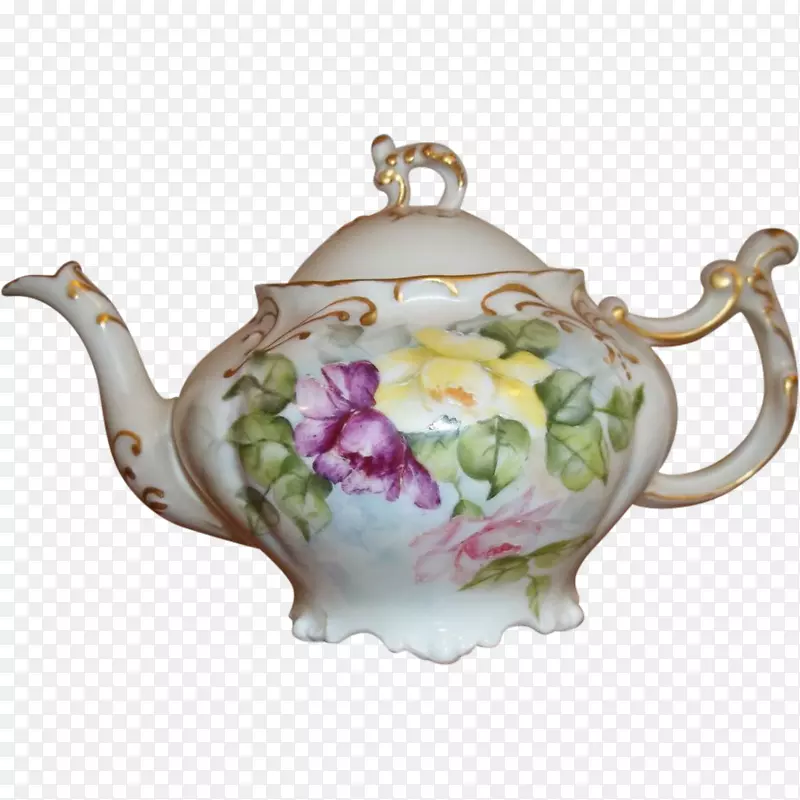田纳西州茶壶瓷餐具.手绘茶壶