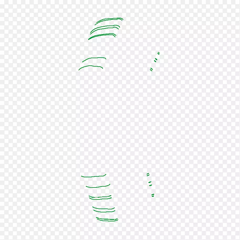 商标线-绿色缝纫