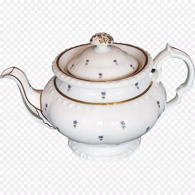 瓷茶壶骨瓷古董手绘茶壶