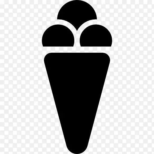 冰淇淋锥饼干卷华夫饼雪锥冰淇淋球