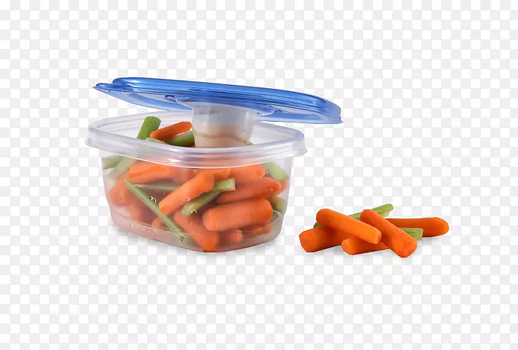 小胡萝卜素食饮食素食食品容器