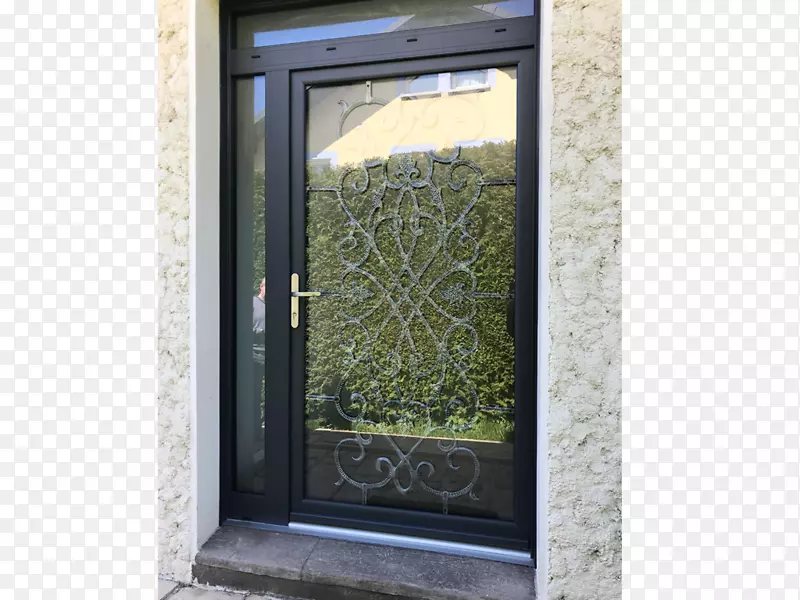 门窗玻璃门类玻璃-社会隔离