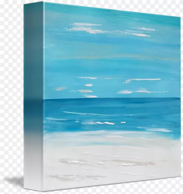 海水海洋绿松石长方形天空plc-海景