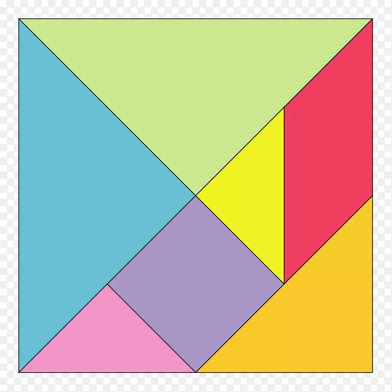 七巧板拼图游戏几何形状游戏图