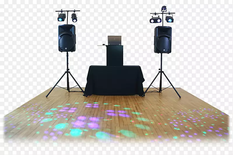 DJ照明移动式圆盘骑师音响系统-dj套装