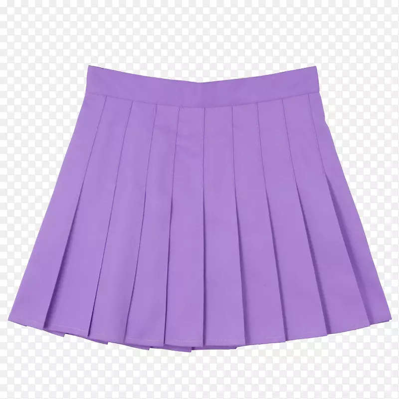 裙子紫色褶皱滑行带裙