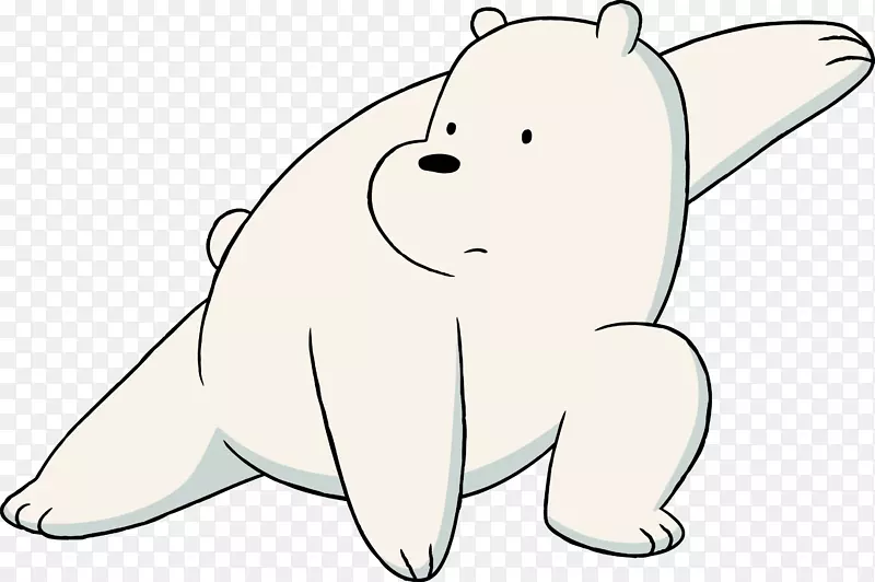 北极熊大熊猫冰熊画卡通厨师