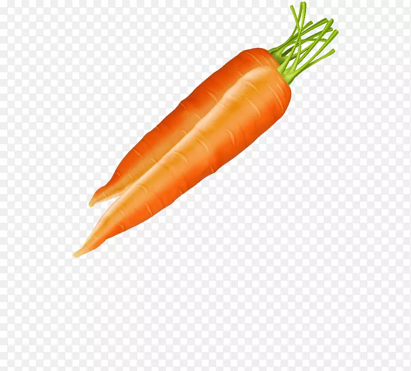 小胡萝卜蔬菜剪贴画卡通胡萝卜