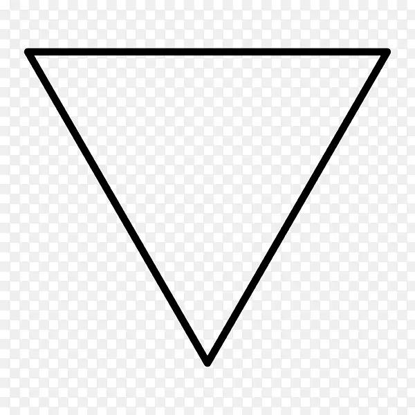三角形符号点几何形状-水元素