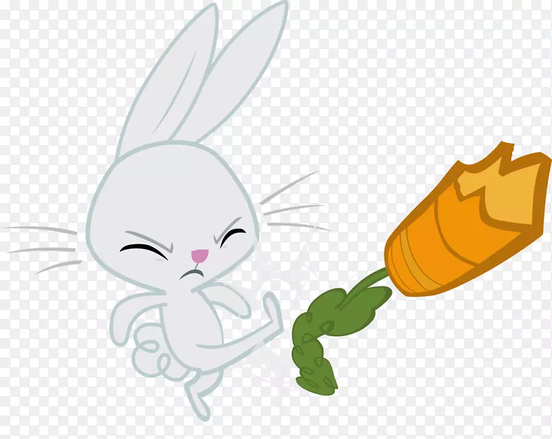 兔子天使兔夹艺术-胡萝卜