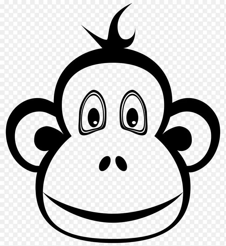 猿猴黑猩猩剪贴画-黑猴子