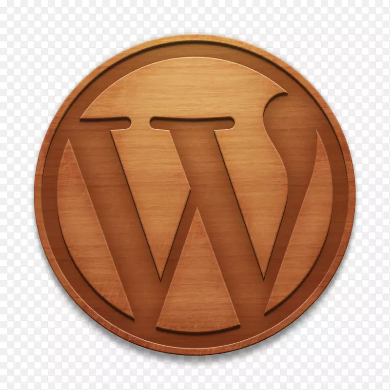 响应式网页设计WordPress.com徽标-木材标志